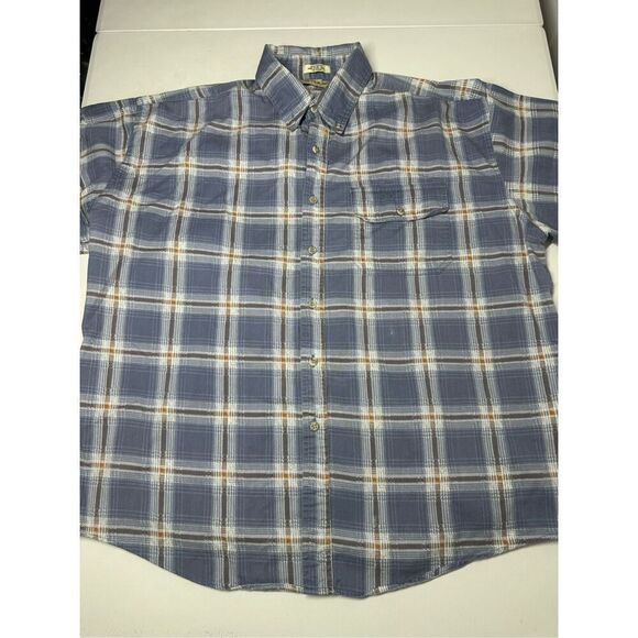 Vintage Campus Button Up Plaid Flannel Shirt Men's XL Long Sleeve See Notes - Picture 8 of 12